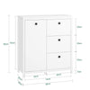 SoBuy BZR97-W, Laundry Cabinet Laundry Chest Bathroom Storage Cabinet, White