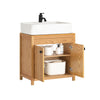 SoBuy BZR98-N, Under Sink Cabinet Bathroom Vanity Unit Bathroom Storage Cabinet, Wood