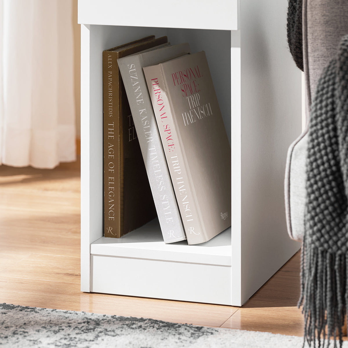SoBuy FBT111-II-WN, Bedside Table Nightstand Side Table End Table Sofa Table Coffee Table, White