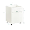 SoBuy FBT121-W, Home Office Mobile File Cabinet, Under Desk File Storage Cabinet, White