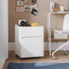 SoBuy FBT121-W, Home Office Mobile File Cabinet, Under Desk File Storage Cabinet, White