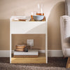 SoBuy FBT128-WN, Bedside Table Nightstand Side Table End Table Sofa Side Table Lamp Table, White