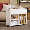 SoBuy FBT134-W, Mobile Storage Cabinet Side Cabinet File Cabinet, White