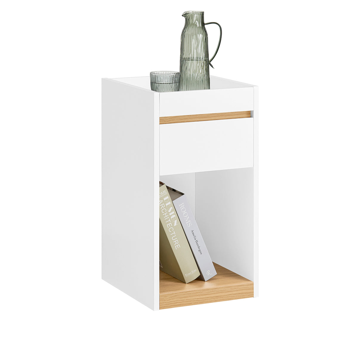 SoBuy FBT137-W, Bedside Table Nightstand Sofa Side Table End Table Telephone Table, White