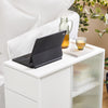 SoBuy FBT141-W, Mobile Storage Cabinet Side Cabinet Sofa Side Table End Table, White