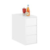 SoBuy FBT144-W, Bedside Table Nightstand Sofa Side Table End Table Side Cabinet with 3 Drawers, White