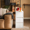 SoBuy FBT144-W, Bedside Table Nightstand Sofa Side Table End Table Side Cabinet with 3 Drawers, White