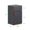 SoBuy FBT146-DG, Bedside Table End Table Nightstand with 1 Drawer and 1 Door, Dark Grey