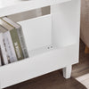 SoBuy FBT147-W, Sofa Side Table Living Room Bathroom End Table with 2 Shelves, White