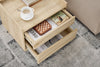 SoBuy FBT153-N, Bedside Table Nightstand End Table Lamp Table with 2 Drawers, Natural