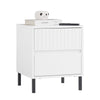 SoBuy FBT157-W, Bedside Table Nightstand Side Table End Table Lamp Table with 2 Drawers, White