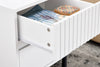 SoBuy FBT157-W, Bedside Table Nightstand Side Table End Table Lamp Table with 2 Drawers, White