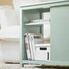 SoBuy FBT159-GR, Side Cabinet Storage Cabinet Sofa Side Table End Table, Green