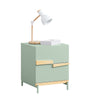 SoBuy FBT164-GR Bedside Table with 2 Drawers Side Table Nightstand for Bedroom and Living Room Green W40 x D44 x H49cm
