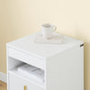 SoBuy FBT168-W, Bedside Table, Bedside Cabinet, Nightstand with 3 Drawers and Shelf, Side Table for Bedroom Living Room, White W40 x D40 x H63cm