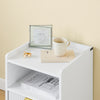 SoBuy FBT169-W, Bedside Table, Bedside Cabinet, Nightstand with Drawer and Shelf, Side Table for Bedroom Living Room, White W40 x D40 x H51cm