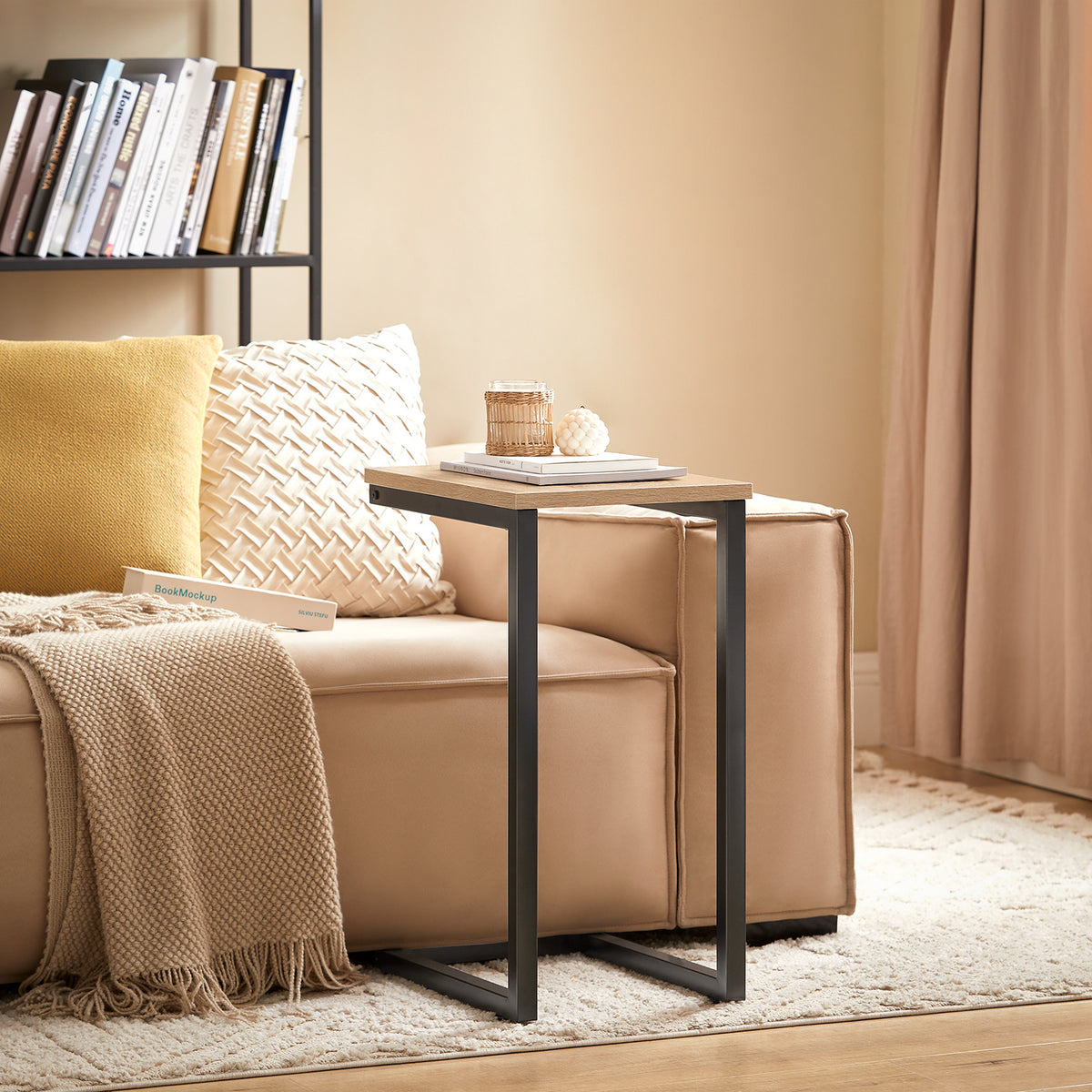 SoBuy FBT44-N, Coffee Table Side Table End Table, Bed Sofa Table Laptop Table, Wood