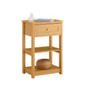 SoBuy FBT46-N, Bedside Table Nightstand Side Table End Table Coffee Table with 1 Drawer and 2 Shelves, Wood