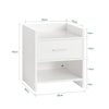 SoBuy FBT66-W, Side Table End Table Bedside Table Night Table Stand with Drawer, White