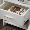 SoBuy FBT66-W, Side Table End Table Bedside Table Night Table Stand with Drawer, White