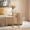 SoBuy FBT87-G, Side Table End Table Coffee Tea Table, Bed Sofa Side Table Laptop Table, Gold