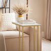 SoBuy FBT87-G, Side Table End Table Coffee Tea Table, Bed Sofa Side Table Laptop Table, Gold