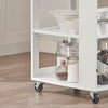 SoBuy FKW12-II-W, Kitchen Trolley Cart Kitchen Storage Trolley Serving Trolley, White