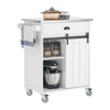 SoBuy FKW121-W, Kitchen Trolley Cart Kitchen Storage Trolley Mobile Kitchen Cabinet, White