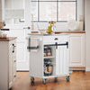 SoBuy FKW121-W, Kitchen Trolley Cart Kitchen Storage Trolley Mobile Kitchen Cabinet, White