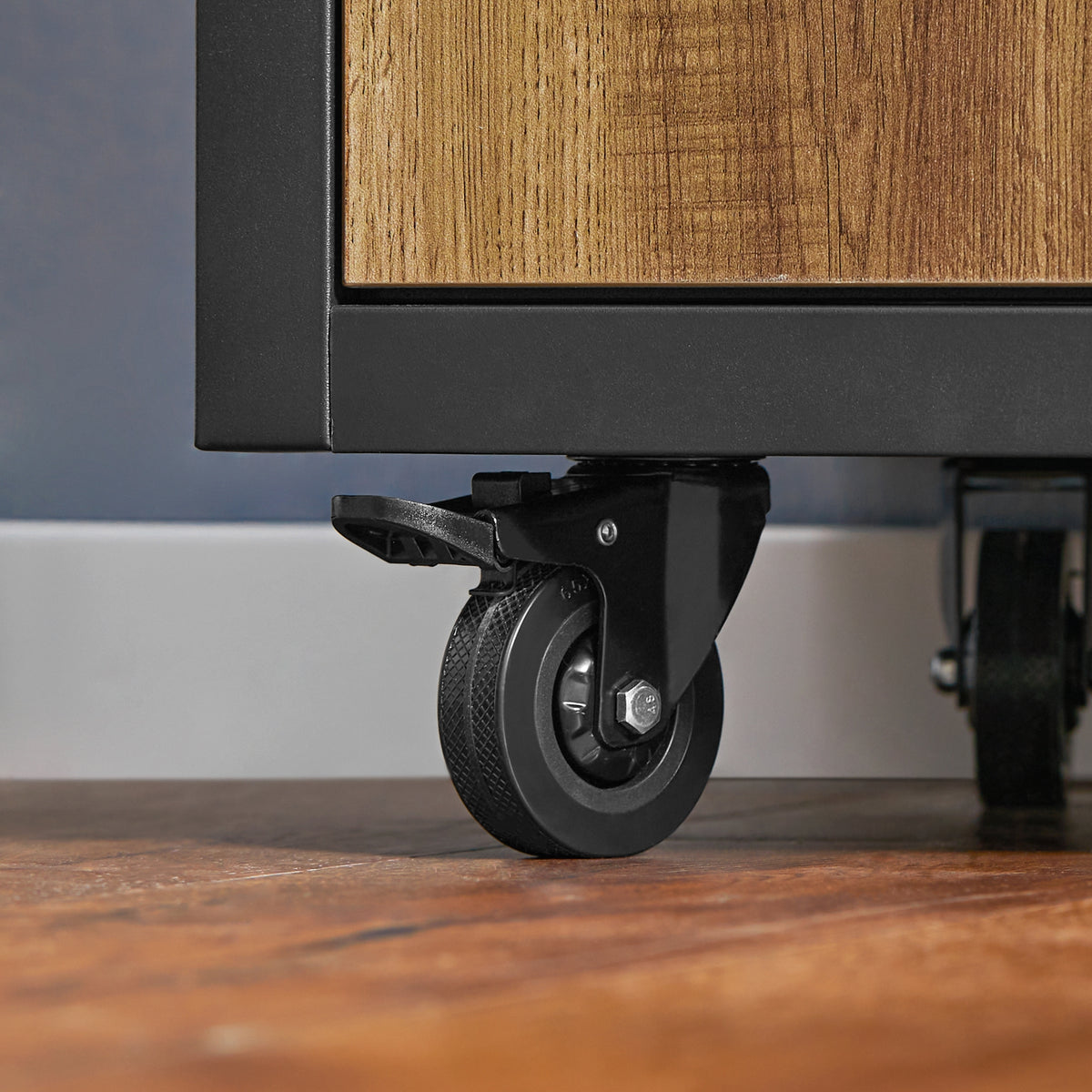 SoBuy FKW122-SCH, Kitchen Trolley Kitchen Storage Trolley Mobile Kitchen Cabinet, Black