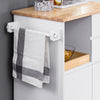 SoBuy FKW123-WN, Kitchen Trolley Kitchen Storage Trolley Mobile Kitchen Cabinet with Rubber Wood Worktop, White