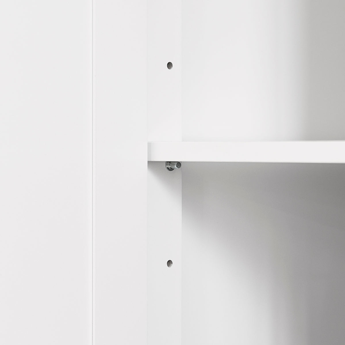 SoBuy FKW128-II-ST, Kitchen Island on Wheels Rolling Storage Trolley with Expandable Worktop Kitchen Storage Unit Cabinet Sideboard Perfect for Kitchen Organisation W130 x D46/71 x H91cm White