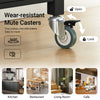 SoBuy FKW22-SCH, Kitchen Trolley Cart Storage Trolley Serving Trolley Kitchen Cabinet with Stainless Steel Worktop, Black