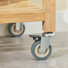 SoBuy FKW26-N, Bamboo Kitchen Trolley Cart Serving Trolley with 2 Drawers and Shelves, Wood