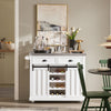 SoBuy FKW94-W, Kitchen Storage Trolley Kitchen Cabinet Sideboard Kitchen Island with Stainless Steel Top, White