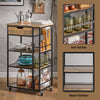 SoBuy FKW99-N, Industrial Vintage Style Kitchen Trolley Cart Kitchen Storage Trolley Serving Trolley with Drawer and Storage Shelves