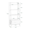 SoBuy FRG116-W, Ladder Shelf Storage Display Shelving Bookcase, White