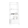 SoBuy FRG116-W, Ladder Shelf Storage Display Shelving Bookcase, White