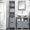 SoBuy FRG126-SG, Tall Bathroom Storage Cabinet with 3 Shelves and 2 Drawers, Grey