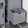 SoBuy FRG127-SG, Floor Standing Bathroom Storage Cabinet Unit with 1 Shelf and 2 Drawers, Grey