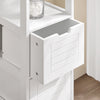 SoBuy FRG127-W, Bathroom Cabinet Storage Cabinet with 1 Shelf and 2 Drawers, White
