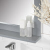 SoBuy FRG129-SG, Wall Mounted Bathroom Mirror with Storage Shelf, Grey