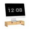 SoBuy FRG198-N, Bamboo Monitor Stand Computer Riser Desk Organizer, Wood