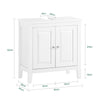 SoBuy FRG202-W, White Under Sink Bathroom Storage Cabinet with Doors, White