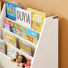 SoBuy FRG225-W, Children Kids Bookcase Sling Storage Rack Organizer Display Holder, White