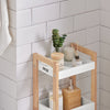 SoBuy FRG226-WN, 3 Tiers Bathroom Shelf Storage Display Shelf Rack Organizer Shelving Unit, White