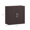 SoBuy FRG231-BR, Double Doors Home Kitchen Bathroom Wall Cabinet Wall Storage Cabinet Unit, Brown