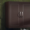 SoBuy FRG231-BR, Double Doors Home Kitchen Bathroom Wall Cabinet Wall Storage Cabinet Unit, Brown