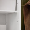 SoBuy FRG236-WN, Bathroom Tall Cabinet Bathroom Storage Cabinet with 2 Shutter Doors, White