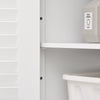 SoBuy FRG238-WN, Bathroom Storage Cabinet Cupboard with 2 Shutter Doors, White